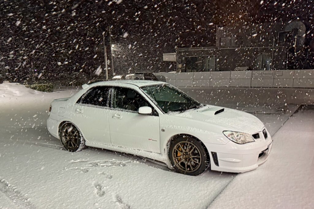 インプレッサと大雪