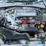 impreza sti エンジンルームの雪